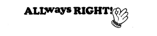 ALLWAYS RIGHT! logo