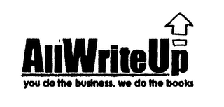 ALLWRITEUP YOU DO THE BUSINESS, WE DO THE BOOKS logo