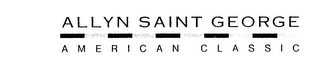 ALLYN SAINT GEORGE AMERICAN CLASSIC logo