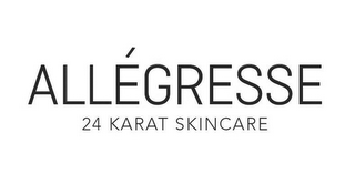 ALLÉGRESSE 24 KARAT SKINCARE logo