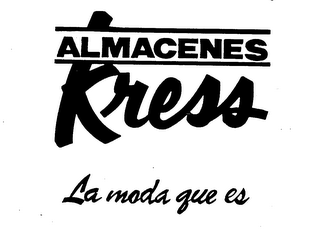 ALMACENES KRESS LA MODA QUE ES logo