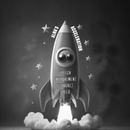 ALMA'S ACCELERATION SPEECH IMPROVEMENT AT ROCKET SPEED logo