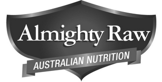 ALMIGHTY RAW AUSTRALIAN NUTRITION logo