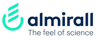 ALMIRALL THE FEEL OF SCIENCE logo