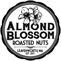 ALMOND BLOSSOM ROASTED NUTS LEAVENWORTH, WA EST. 2011 logo