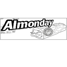 ALMONDAY FINEST QUALITY ROASTED CALIFORNIAN ALMONDS logo