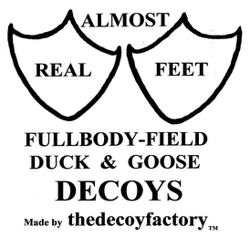 ALMOST REAL FEET FULLBODY-FIELD DUCK & GOOSE DECOYS MADE BY THEDECOYFACTORY logo