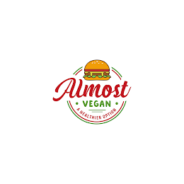 ALMOST VEGAN A HEALTHIER OPTION logo