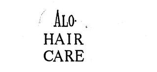 ALO-HAIR CARE logo