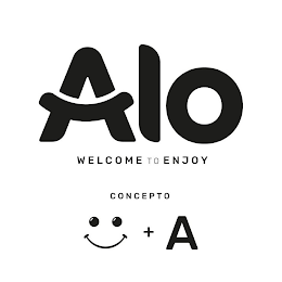 ALO WELCOME TO ENJOY CONCEPTO A logo