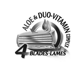 ALOE & DUO-VITAMIN COMPLEX 4 BLADES · LAMES logo