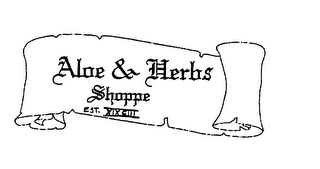 ALOE & HERBS SHOPPES EST. XIX CIII logo