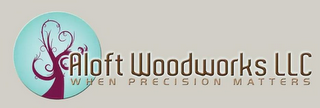 ALOFT WOODWORKS LLC WHEN PRECISION MATTERS logo