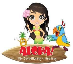 ALOHA! AIR CONDITIONING & HEATING logo