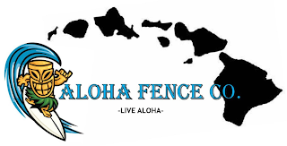 ALOHA FENCE CO. -LIVE ALOHA- logo