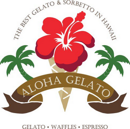 ALOHA GELATO GELATO·WAFFLES·ESPRESSO THE BEST GELATO & SORBETTO IN HAWAII logo