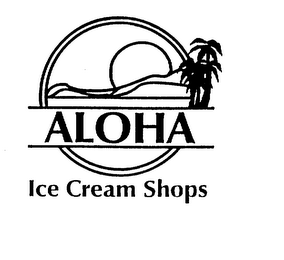 ALOHA ICE CREAM SHOPS logo