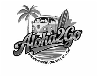 ALOHA2GO  SPREADING ALOHA ONE SMILE AT A TIME logo