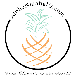 ALOHANMAHALO.COM FROM HAWAI'I TO THE WORLD logo