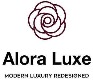 ALORA LUXE MODERN LUXURY REDESIGNED logo