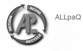 ALP ALLPAQ RETURN REUSE RECYCLE logo