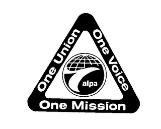 ALPA ONE UNION ONE VOICE ONE MISSION logo