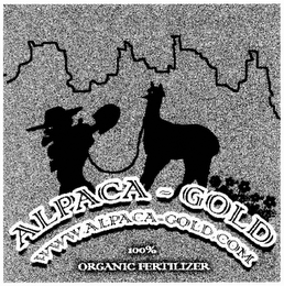 ALPACA-GOLD WWW.ALPACA-GOLD.COM 100% ORGANIC FERTILIZER logo