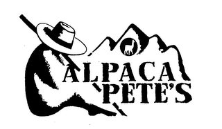 ALPACA PETE'S logo