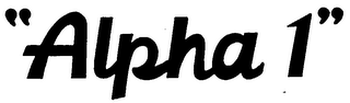 "ALPHA 1" logo