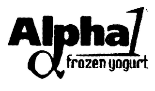 ALPHA 1 FROZEN YOGURT logo