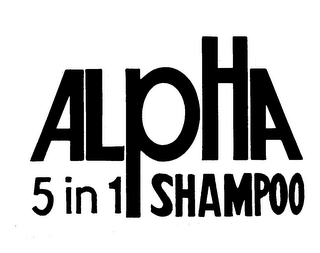 ALPHA 5 IN 1 SHAMPOO logo