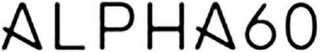 ALPHA 60 logo