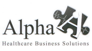 ALPHA A HEALTHCARE BUSINESS SOLUTIONS logo