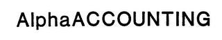 ALPHA ACCOUNTING logo