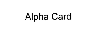 ALPHA CARD logo
