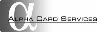 ALPHA CARD SERVICES logo