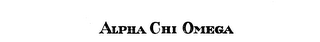 ALPHA CHI OMEGA