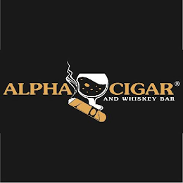 ALPHA CIGAR AND WHISKEY BAR logo