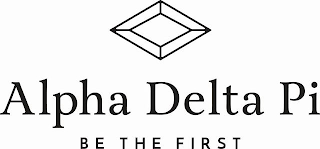 ALPHA DELTA PI BE THE FIRST logo