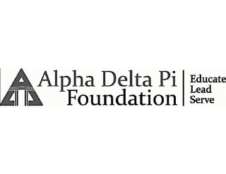 ALPHA DELTA PI FOUNDATION EDUCATE LEAD SERVE logo