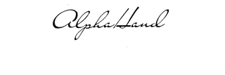 ALPHA HAND logo