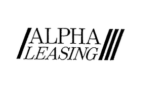 ALPHA LEASING logo