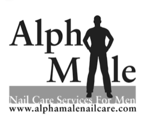 ALPHA MALE NAIL CARE SERVICES FOR MEN WWW.ALPHAMALENAILCARE.COM logo