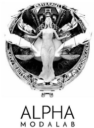 ALPHA MODA LAB AUTHENTIC INDIVIDUALITY LUXURY THE ART OF BEAUTY & TECHNOLOGY logo