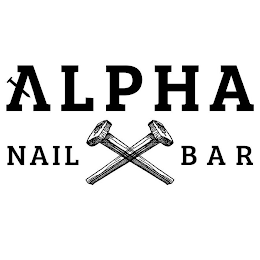 ALPHA NAIL BAR logo
