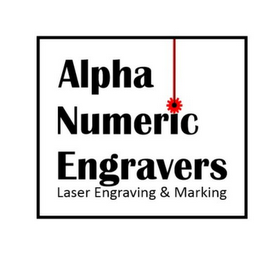 ALPHA NUMERIC ENGRAVERS LASER ENGRAVING & MARKING logo