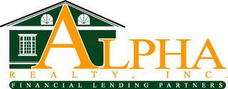 ALPHA REALTY, INC. FINANCIAL LENDING PARTNERS logo