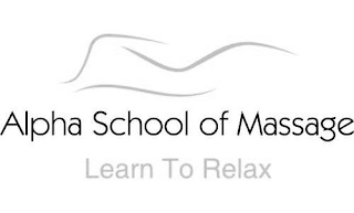 ALPHA SCHOOL OF MASSAGE LEARN TO RELAX logo