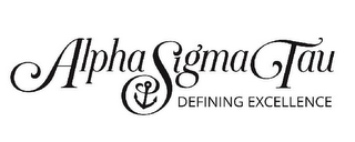ALPHA SIGMA TAU DEFINING EXCELLENCE logo