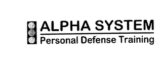 ALPHA SYSTEM PERSONAL DEFENSE TRAINING logo